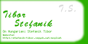 tibor stefanik business card